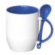 Mug with blue spoon